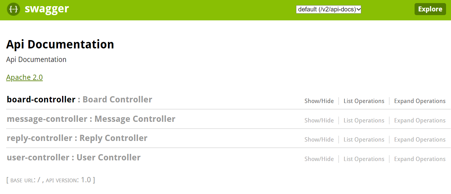 Swagger | 프로젝트 적용, 어노테이션